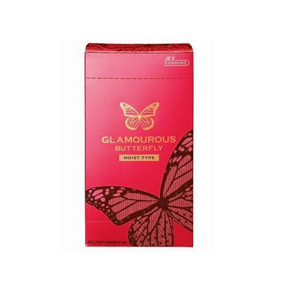 2 Hộp Bao cao su Jex Glamcurous Butterfly moist 1000-hộp 12c